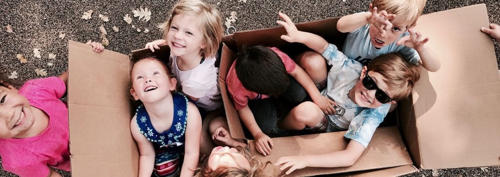 Happy children at TRP