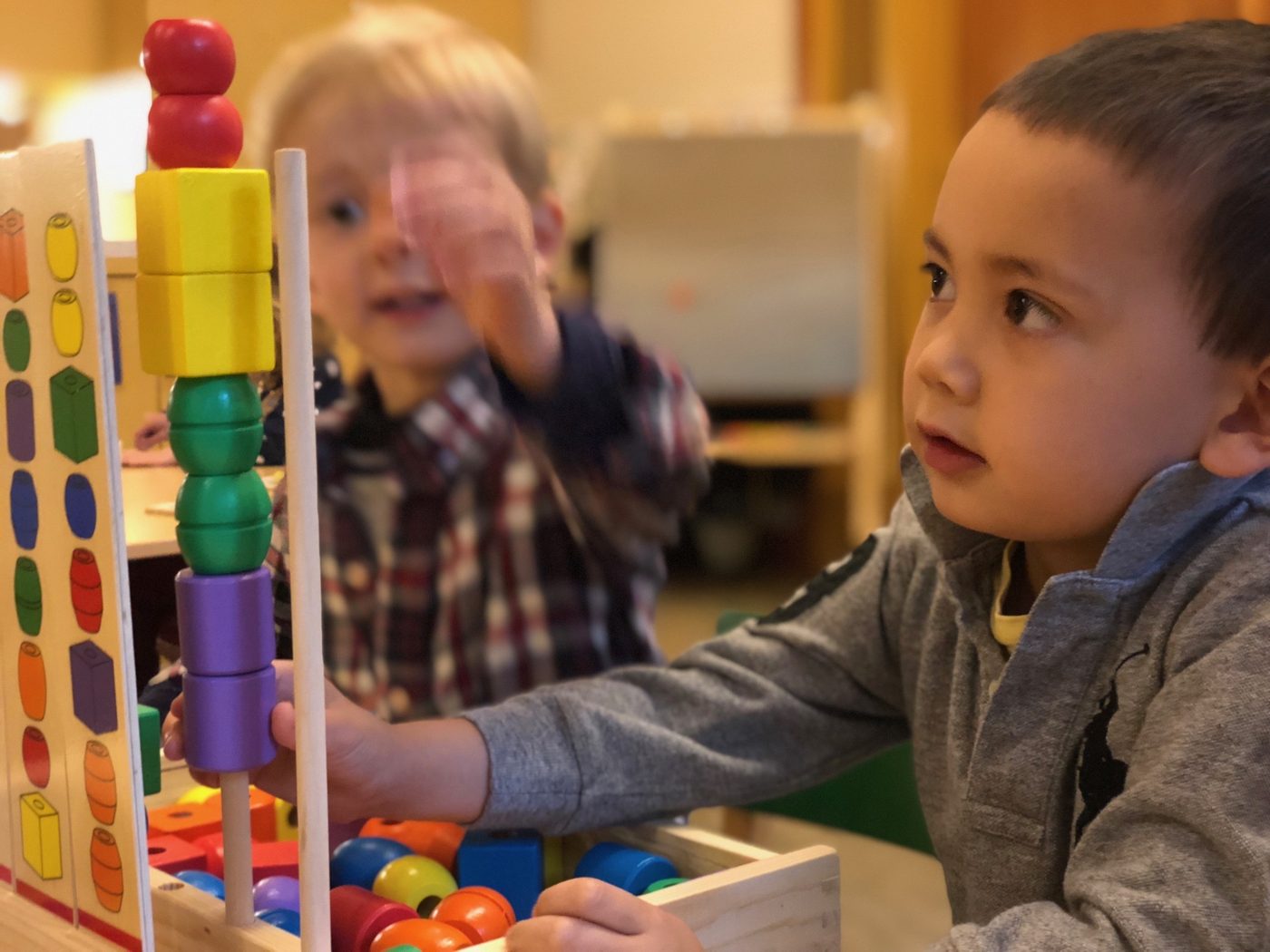 Children learning at The Ross Preschool